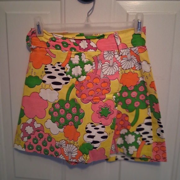None Pants - Women's/Girls Vintage Culottes Psychedelic